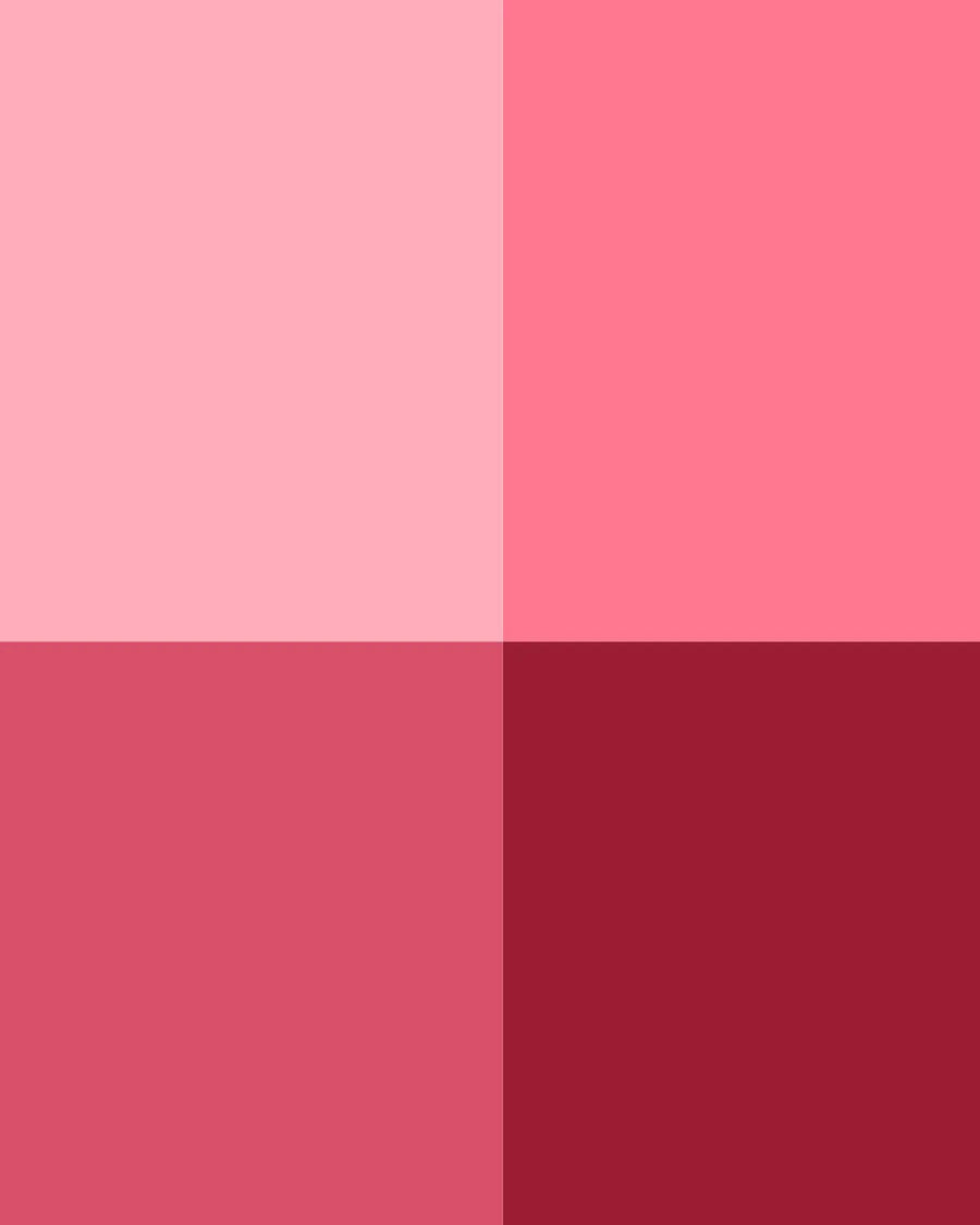 Four shade pink color block pattern, decorative background for candle making supplies.