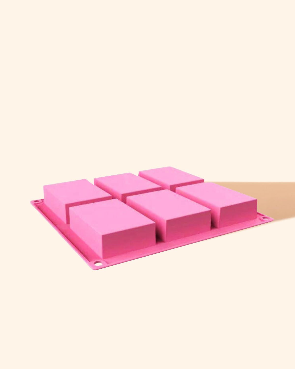 Silicone Soap Mould - 6 Cavity