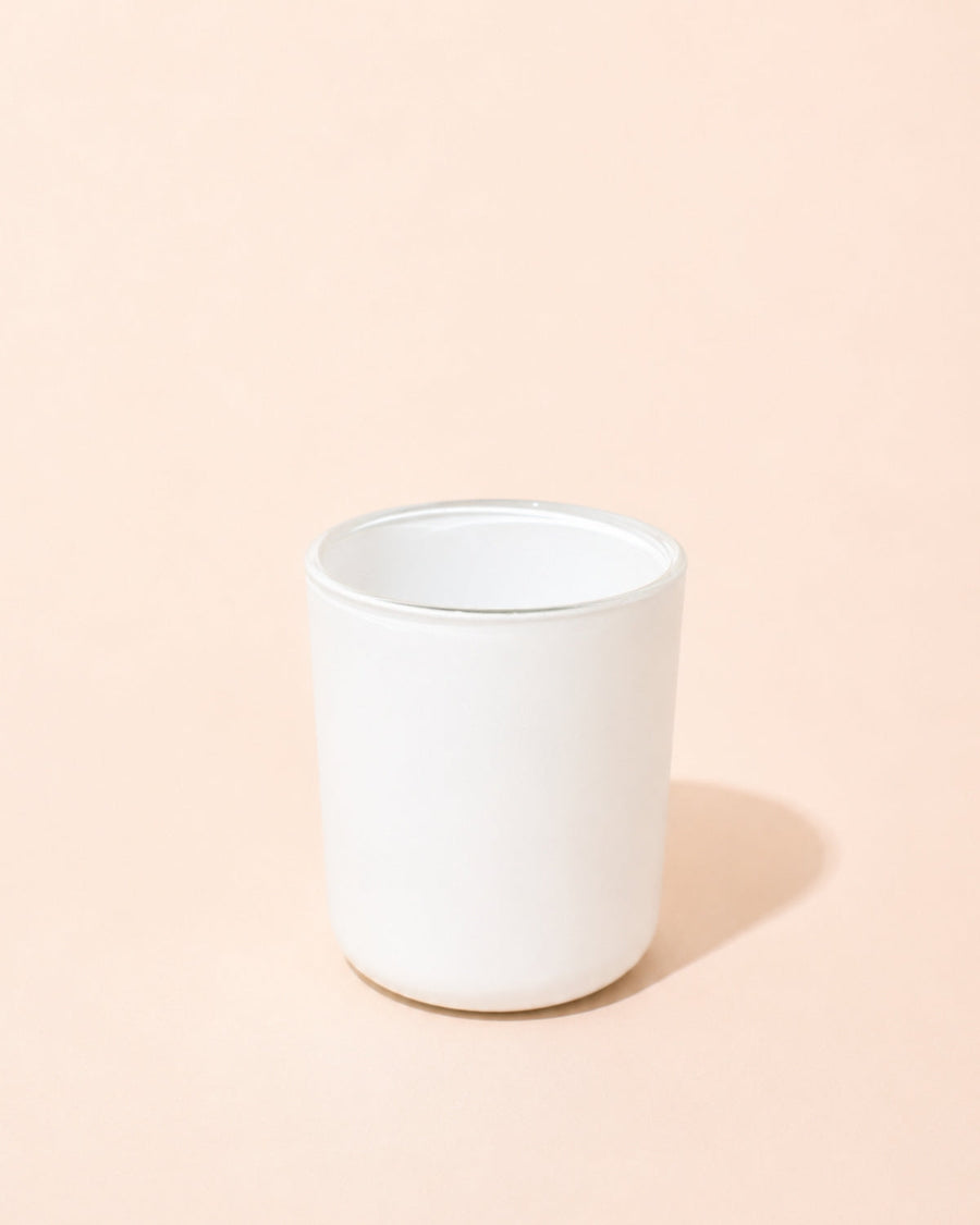 Luna candle jar in Matte White