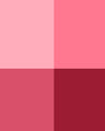 Four shade pink color block pattern, decorative background for candle making supplies.