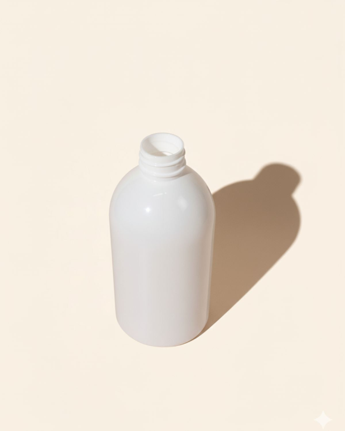 500ml Boston PET Bottle - White