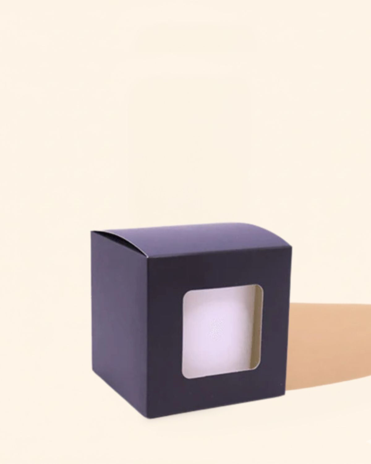 Lux Candle Gift Box - Medium - Black - Window