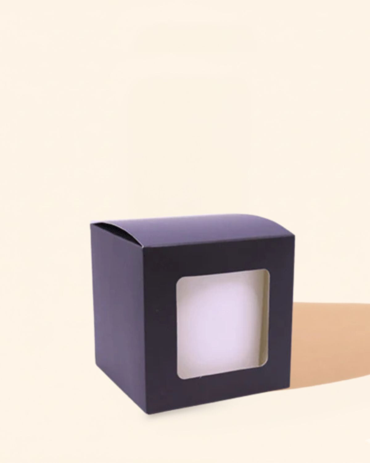 Lux Candle Gift Box - Large - Black - Window