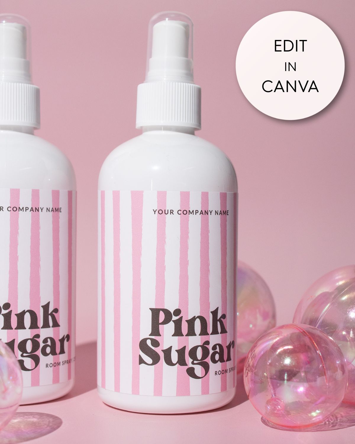 250ml PET Squat Template - Candy Stripes