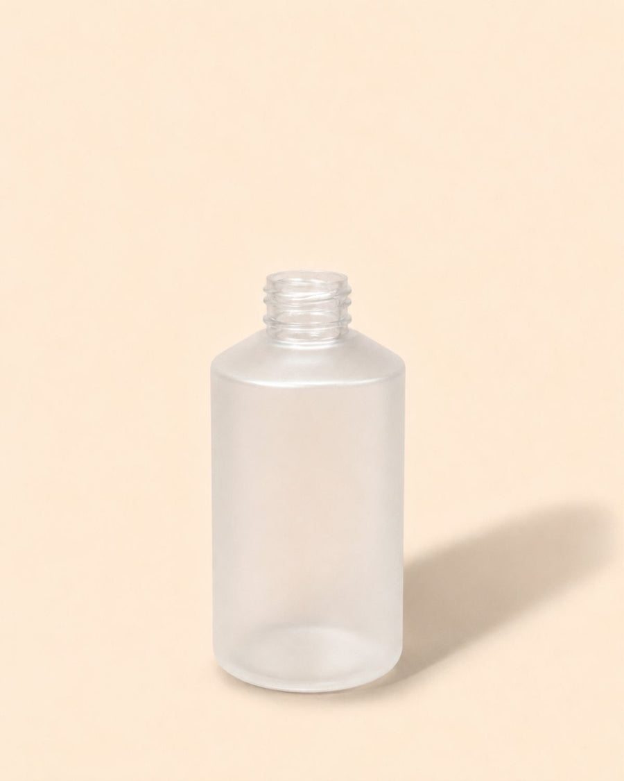 PET OBLIQUE BOTTLE 150ml FROSTED WHITE