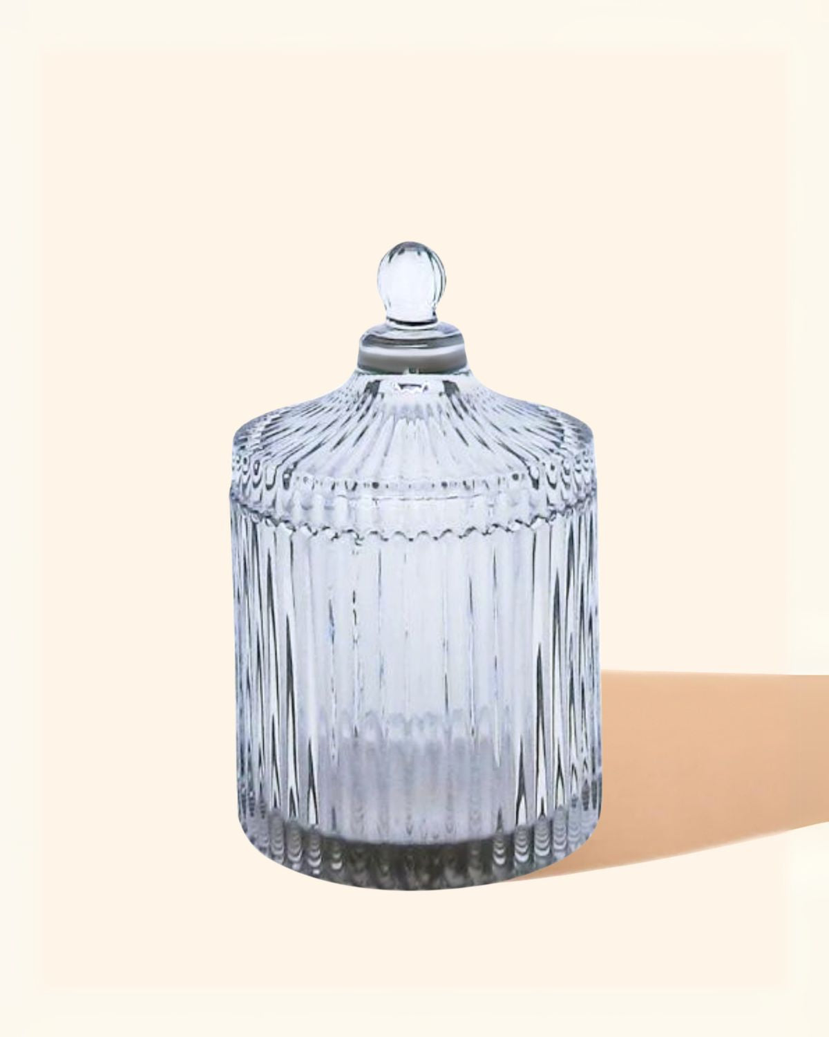 Carousel Jar - Tall - Transparent Grey