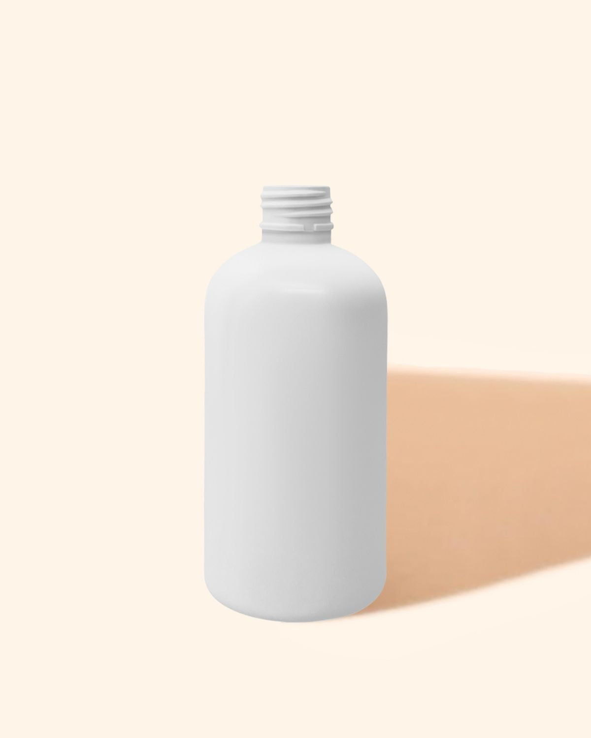 250ml Short Boston PET Bottle - White - Wickii