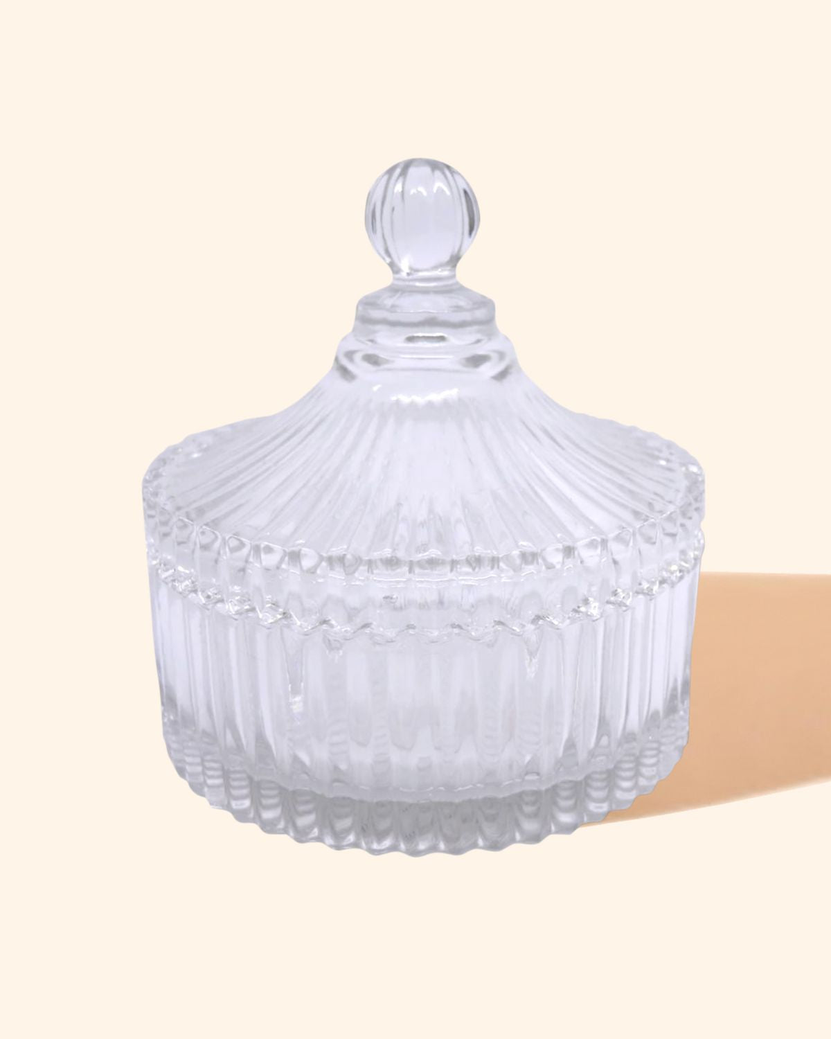 Carousel with lid - Large Clear - Wickii