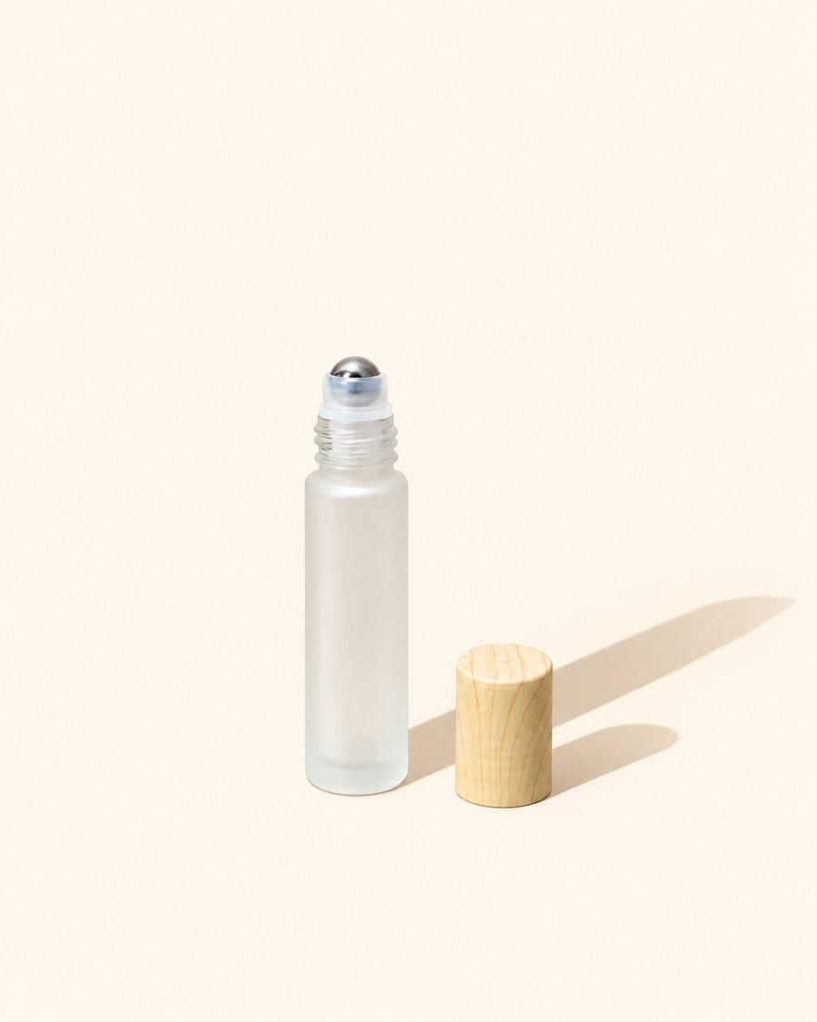 roller ball bottle bamboo lid