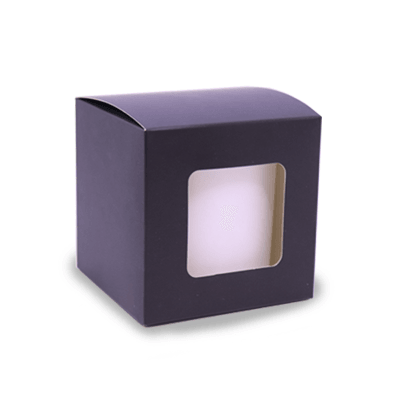 Lux Candle Gift Box - Medium - Black - Window - Wickii