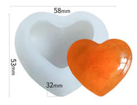 Medium Love Heart Silicone Mould - Wickii