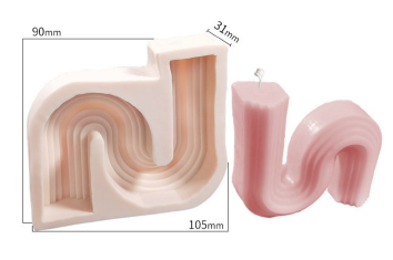 S Shaped Silicone Mould - Wickii