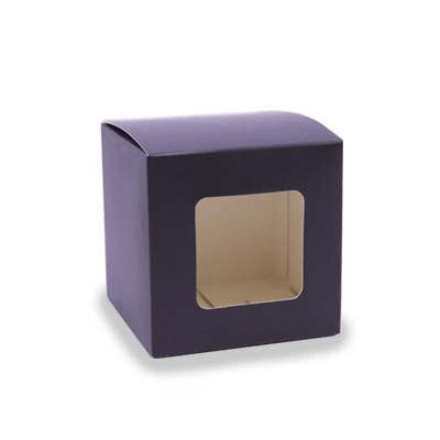 Lux Candle Gift Box - Small - Black - Window - Wickii