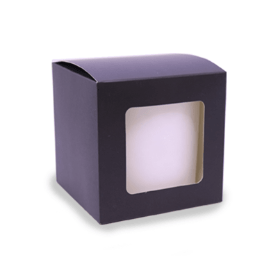 Lux Candle Gift Box - Large - Black - Window - Wickii