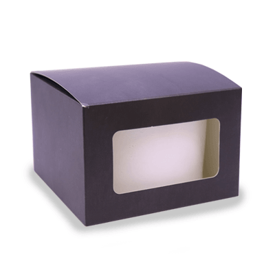 Lux Candle Gift Box - XL - Black - Window - Wickii